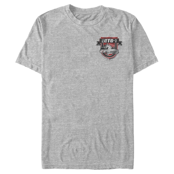 Men's Ghostbusters ECTO-1 Badge Graphic Tee Athletic Heather Medium
