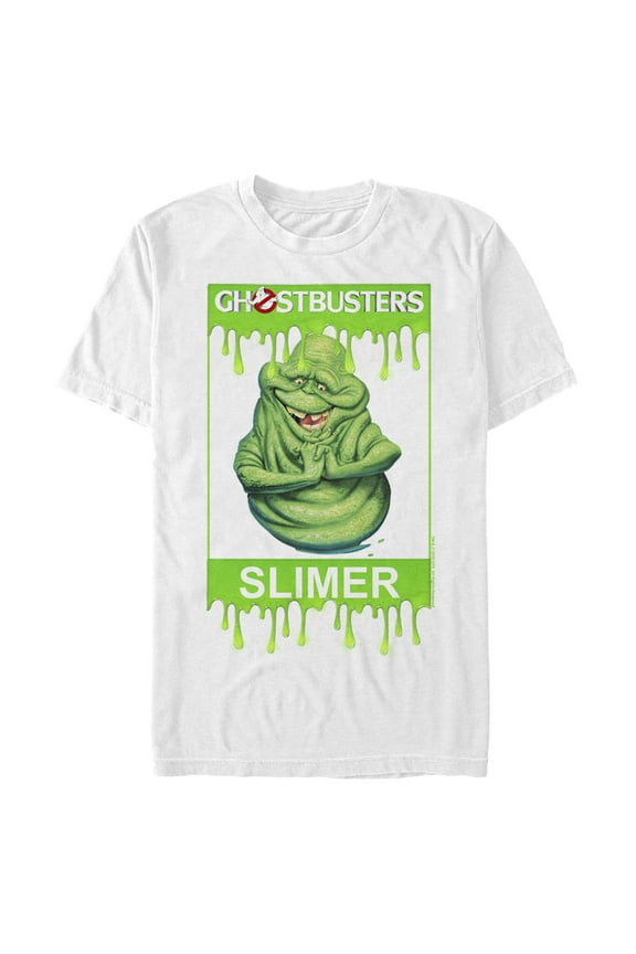 Men's Ghostbusters Framed Slimer Graphic Tee White 3X Large