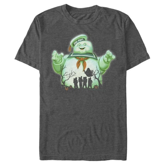 Men's Ghostbusters Halloween Stay Puft Marshmallow Man Graphic Tee Charcoal Heather 3X Large