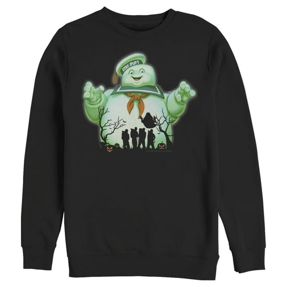 Men's Ghostbusters Halloween Stay Puft Marshmallow Man Sweatshirt Black X Large
