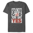 thumbnail image 1 of Men's Ghostbusters If You're a God You say Yes Graphic Tee Charcoal Heather Medium, 1 of 5