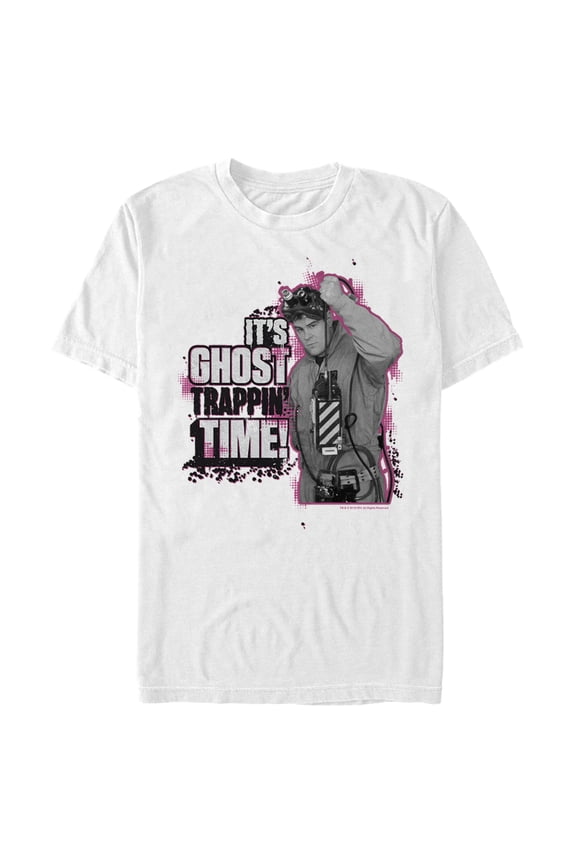 Men's Ghostbusters It's Ghost Trappin' Time Graphic Tee White Medium