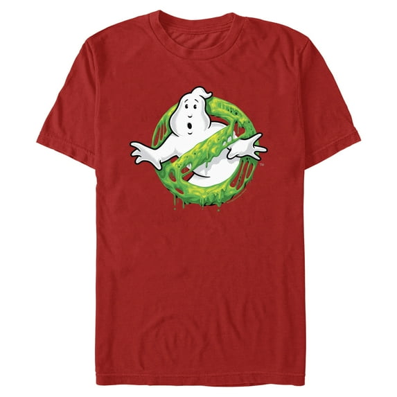Men's Ghostbusters Slime Logo Graphic Tee Red Large