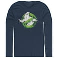 thumbnail image 1 of Men's Ghostbusters Slime Logo Long Sleeve Shirt Navy Blue Small, 1 of 4