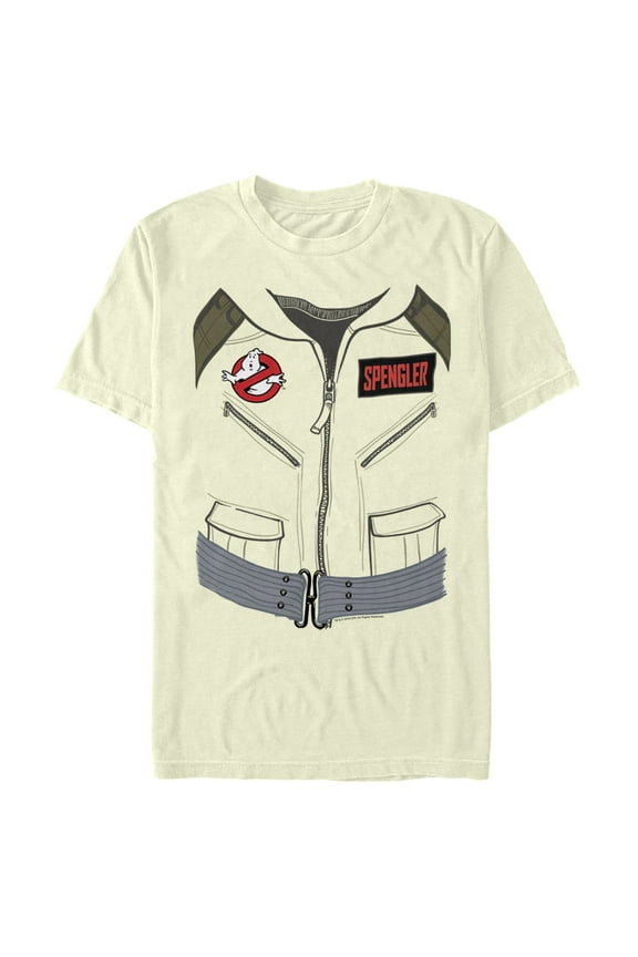 Men's Ghostbusters Spengler Official Uniform  Graphic Tee Beige Small