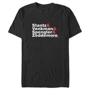 Men's Ghostbusters Stacked Names Graphic Tee Black Medium