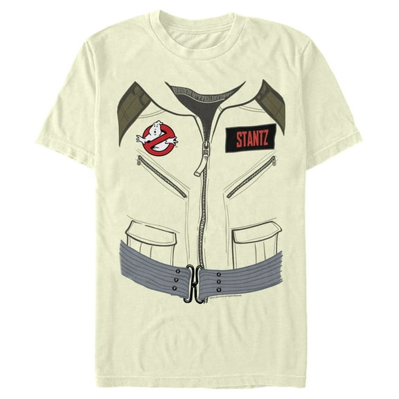 Men's Ghostbusters Stantz Official Uniform  Graphic Tee Beige Medium