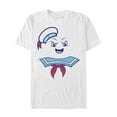 thumbnail image 1 of Men's Ghostbusters Stay Puft Marshmallow Man Face  Graphic Tee White Large, 1 of 4