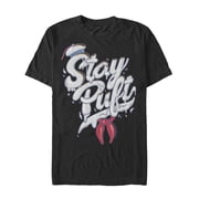 Mens Ghostbusters Stay Puft Marshmallow Man Melt Graphic Tee Black 5X Large