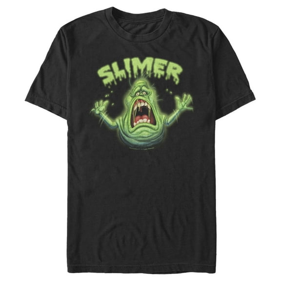 Men's Ghostbusters The Slimer  Graphic Tee Black 5X Large