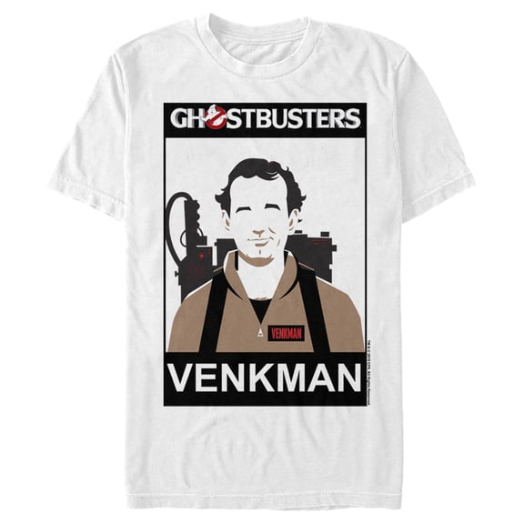 Men's Ghostbusters Venkman 2D Cell Shade  Graphic Tee White X Large