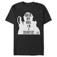 thumbnail image 1 of Men's Ghostbusters Venkman Back Off I'm A Scientist  Graphic Tee Black 3X Large, 1 of 5