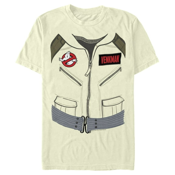 Men's Ghostbusters Venkman Official Uniform  Graphic Tee Beige Large