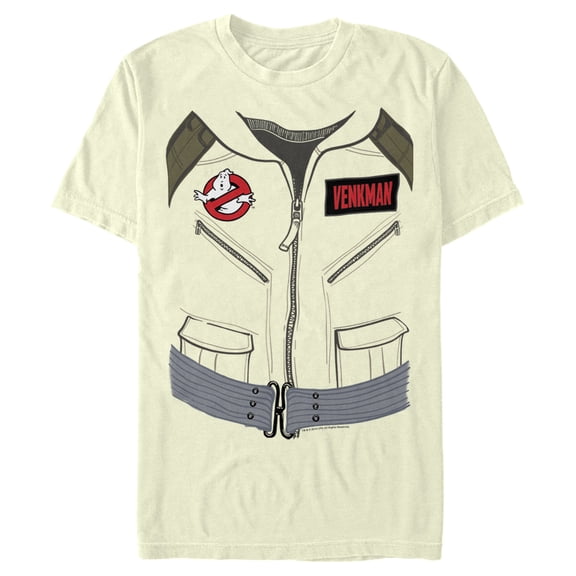 Men's Ghostbusters Venkman Official Uniform Graphic Tee Beige X Large