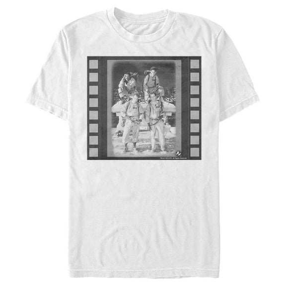 Men's Ghostbusters Vintage Film  Graphic Tee White 2X Large