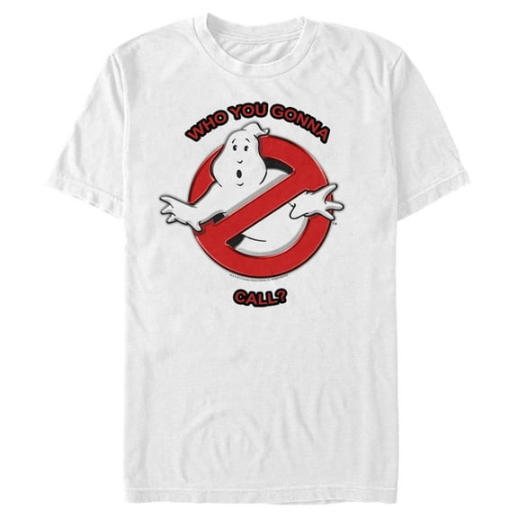Men's Ghostbusters Who You Gonna Call? Graphic Tee White 3X Large