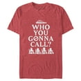 thumbnail image 1 of Men's Ghostbusters Who You Gonna Call Retro Style  Graphic Tee Red Heather X Large, 1 of 5