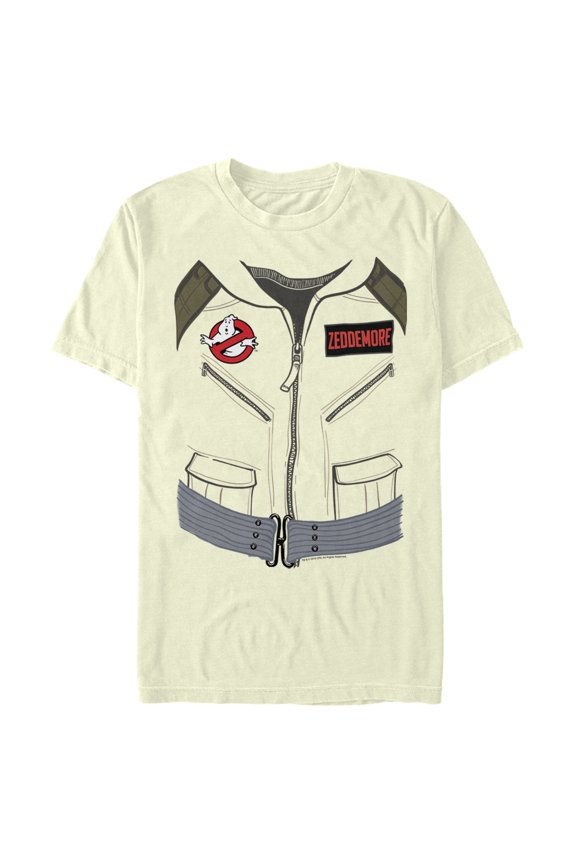 Men's Ghostbusters Zeddemore Official Uniform Graphic Tee Beige 3X Large