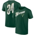 thumbnail image 1 of Men's Giannis Antetokounmpo Green Milwaukee Bucks Full-Court Press Name & Number T-Shirt, 1 of 3