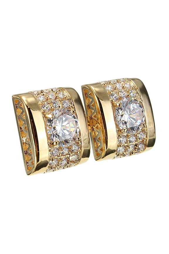 Men's Gift Party Formal Brass Rectangle Business Shirt Cufflinks Gentlemen Business Jewelry