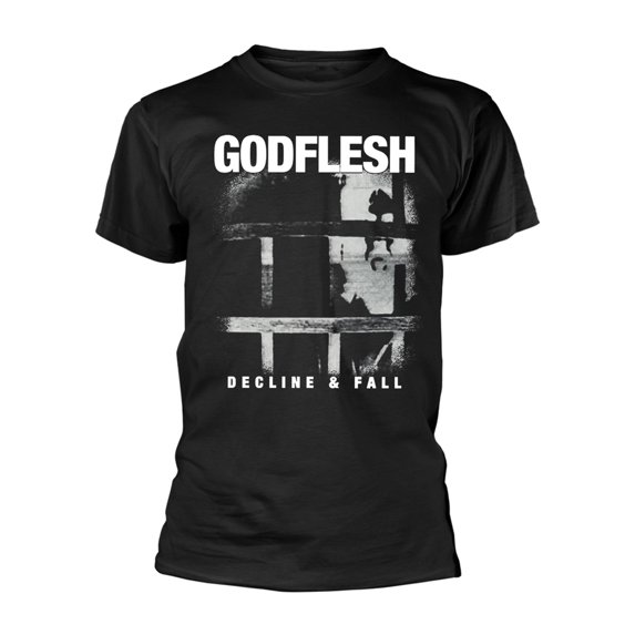 Men's Godflesh Decline & Fall T-shirt Medium Black