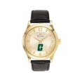 thumbnail image 1 of Men's Gold/Black Charlotte 49ers Stainless Steel Watch with Leather Band, 1 of 1