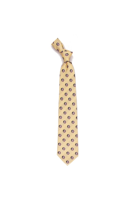 Men's Gold Florida State Seminoles Echo Woven Silk Tie