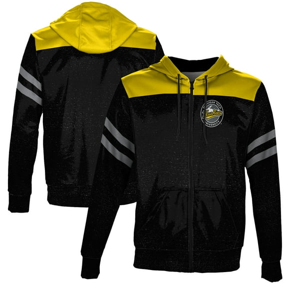 Men's Gold Michigan Tech Huskies Full-Zip Hoodie