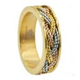 thumbnail image 1 of Men's Gold Plated Stainless Steel Band With Cubic Zirconia., 1 of 3