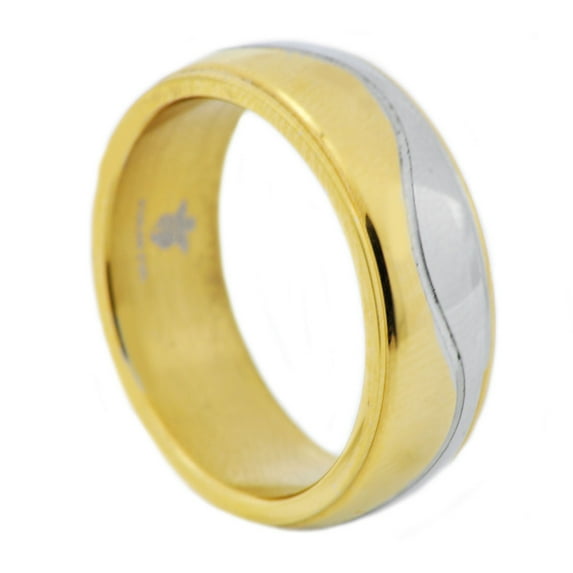 Men's Gold Plated Stainless Steel Band