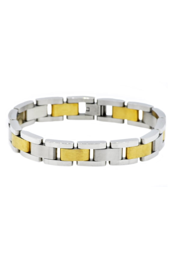 Men's Gold Plated Stainless Steel Bracelet