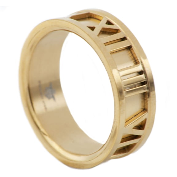 Men's Gold Plated Stainless Steel Fancy Band.