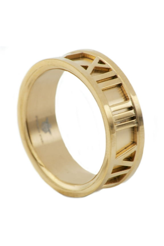 Men's Gold Plated Stainless Steel Fancy Band.