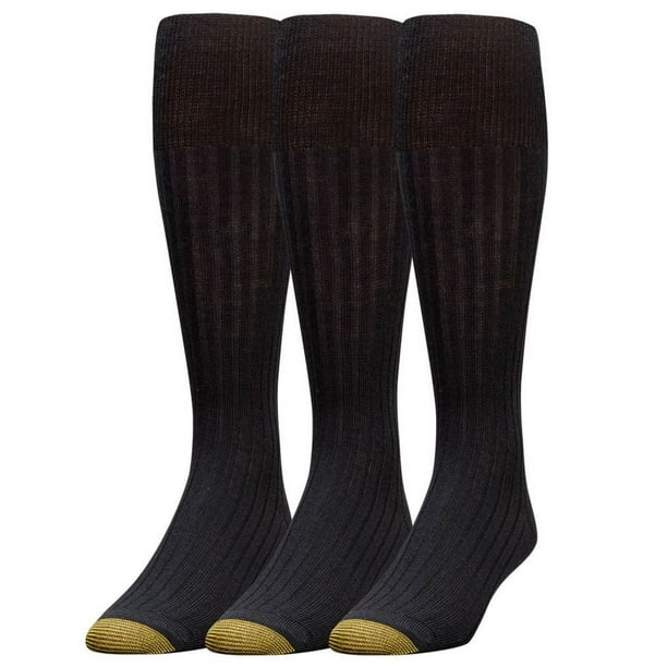 Men's Gold Toe 1446H Windsor Wool Over The Calf Dress Socks 3 Pack