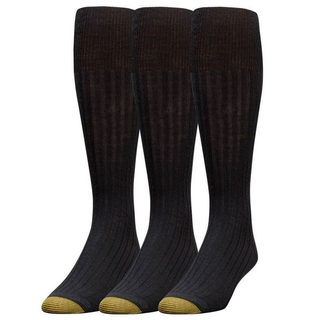 Men's Gold Toe 1446H Windsor Wool Over The Calf Dress Socks 3 Pack