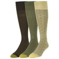 thumbnail image 1 of Men's Gold Toe 2055H Over The Calf Premium Fashion Socks - 3 Pack (Camel/Olive/Brown O/S), 1 of 1