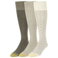 thumbnail image 1 of Men's Gold Toe 2055H Over The Calf Premium Fashion Socks - 3 Pack (String/Driftwood/Taupe O/S), 1 of 4