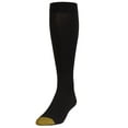 thumbnail image 1 of Men's Gold Toe 210H Mild Compression Over The Calf Rib Sock (Black 10-13), 1 of 6