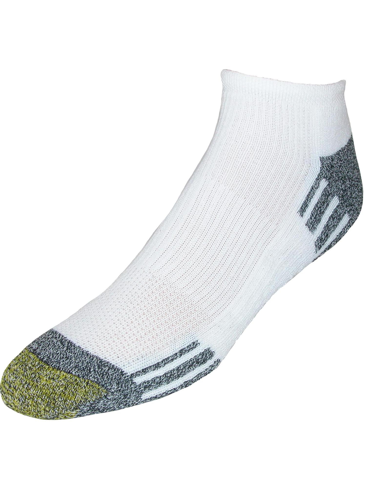 Men's Gold Toe 3014P Outlast No Show Quarter Socks 3 Pack (White O/S)