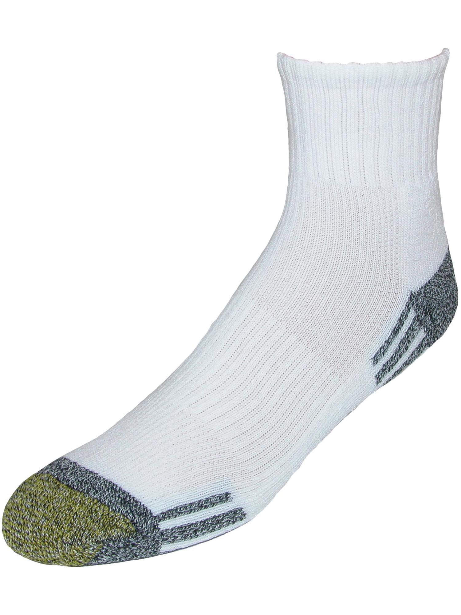 Men's Gold Toe 3015P Outlast Quarter Socks 3 Pack (White O/S