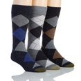 thumbnail image 1 of Men's Gold Toe 3179S Carlyle Argyle Crew Socks - 3 Pack (New Navy/Grey/Navy O/S), 1 of 2