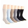 thumbnail image 1 of Men's Gold Toe 3400S Moisture Control Harrington Crew Sock - 6 Pack (Assort B XL), 1 of 2