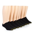 thumbnail image 1 of Men's Gold Toe 656FB Cushioned Cotton No Show Socks - 8 Pack (Black O/S), 1 of 2
