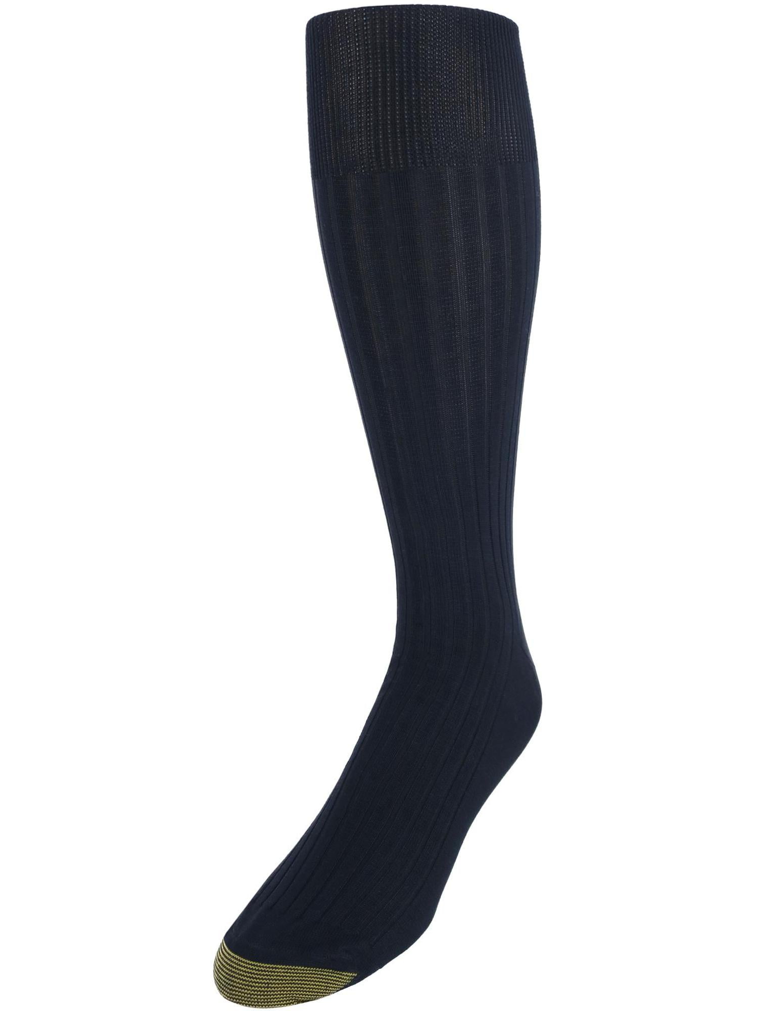 Gold Toe Men's Extended Size Over The Calf Canterbury Dress Socks (3