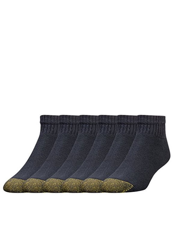 Men's Gold Toe Cotton Quarter Extended 656PE (6 Pairs)