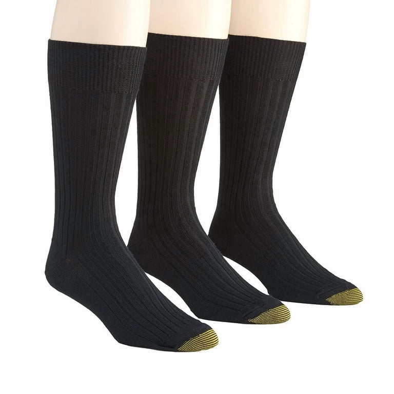 Gold Toe, Men's Dress Socks, 3 Pairs, Windsor Wool Crew - Walmart.com