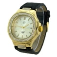 thumbnail image 1 of Men's Gold-Tone Clear CZ Bezel Clubbing Watch 50mm case., 1 of 1