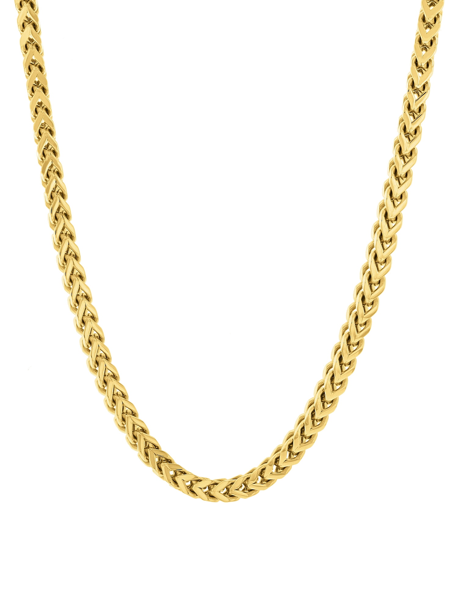 Men's Gold-Tone Stainless Steel Franco 18" Chain Necklace - Brilliance Fine Jewelry