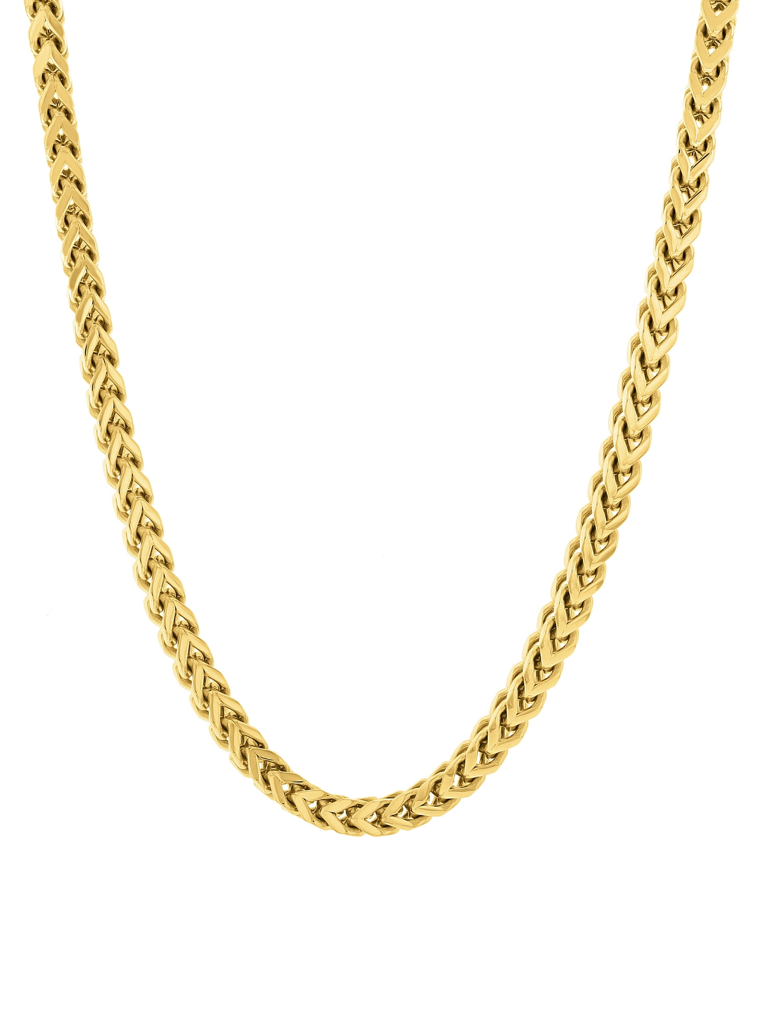Men's Gold-Tone Stainless Steel Franco 24" Chain Necklace - Brilliance Fine Jewelry