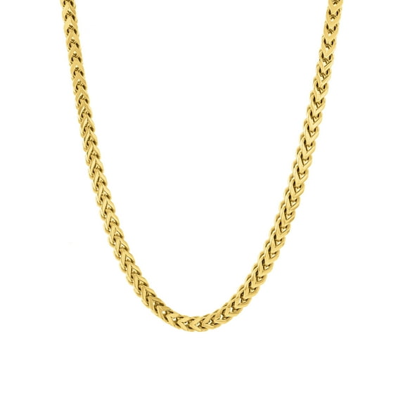 Men's Gold-Tone Stainless Steel Franco 24" Chain Necklace - Brilliance Fine Jewelry